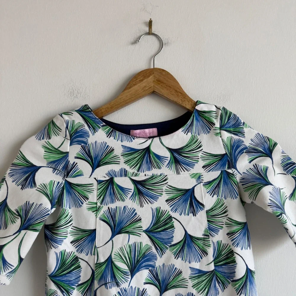 Lilly Pulitzer Girls Gingko Print Dress Size Large
